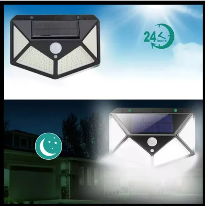 Lampara Solar 100 Luces Led Exteriores