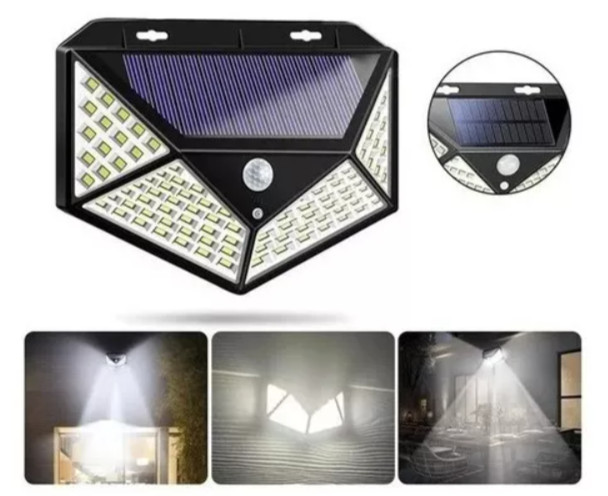 Lampara Solar 100 Luces Led Exteriores