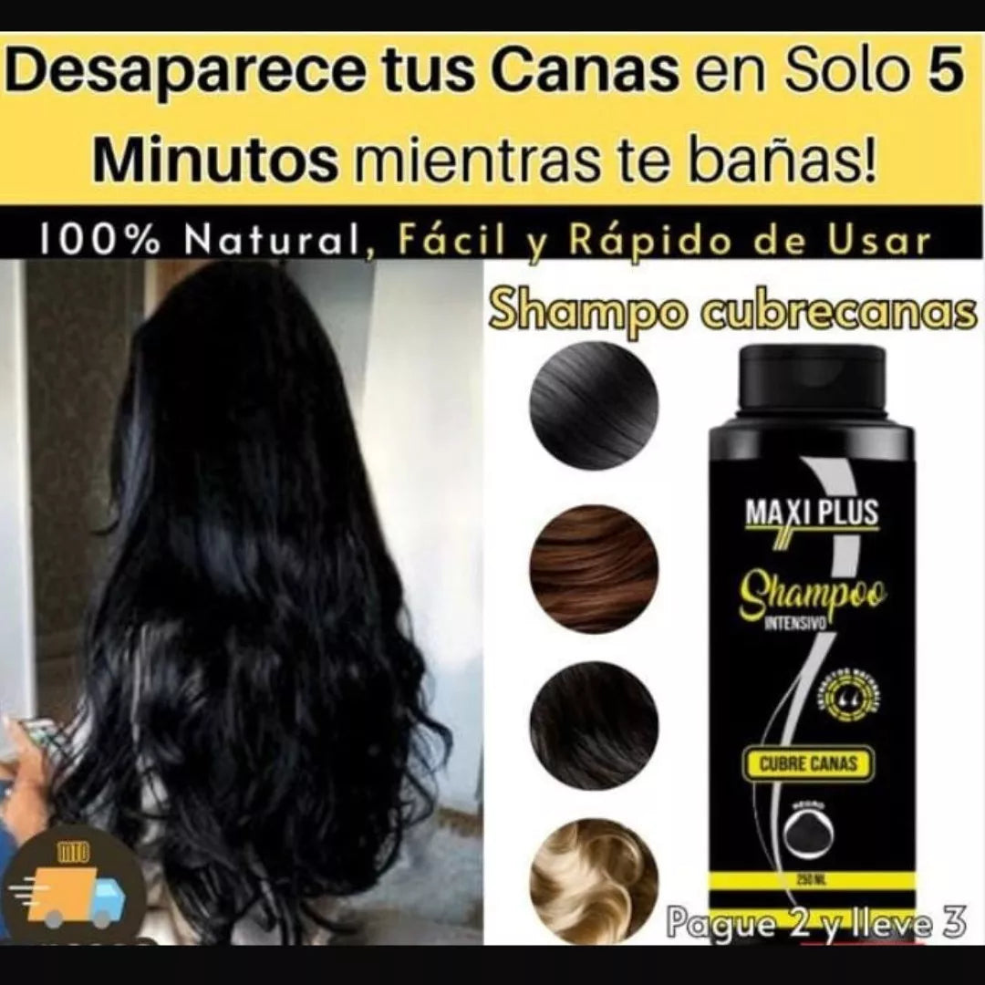 SHAMPOOCUBRE CANAS MAXI PLUS + OBSEQUIO