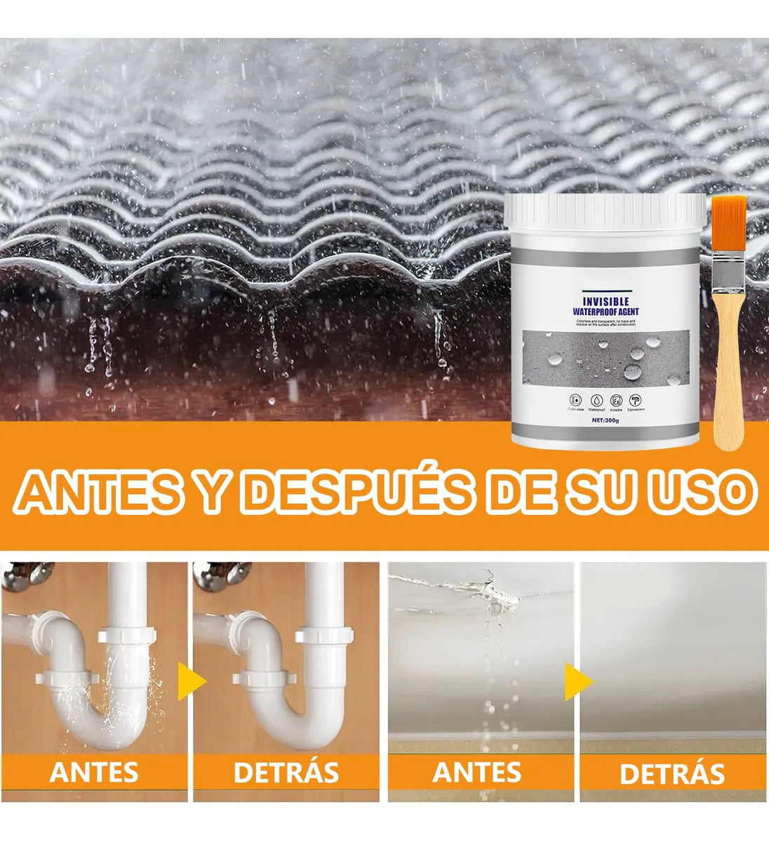 HOY 2X1 AquaBlock® SELLADOR IMPERMEABILIZANTE + BROCHAS DE REGALO